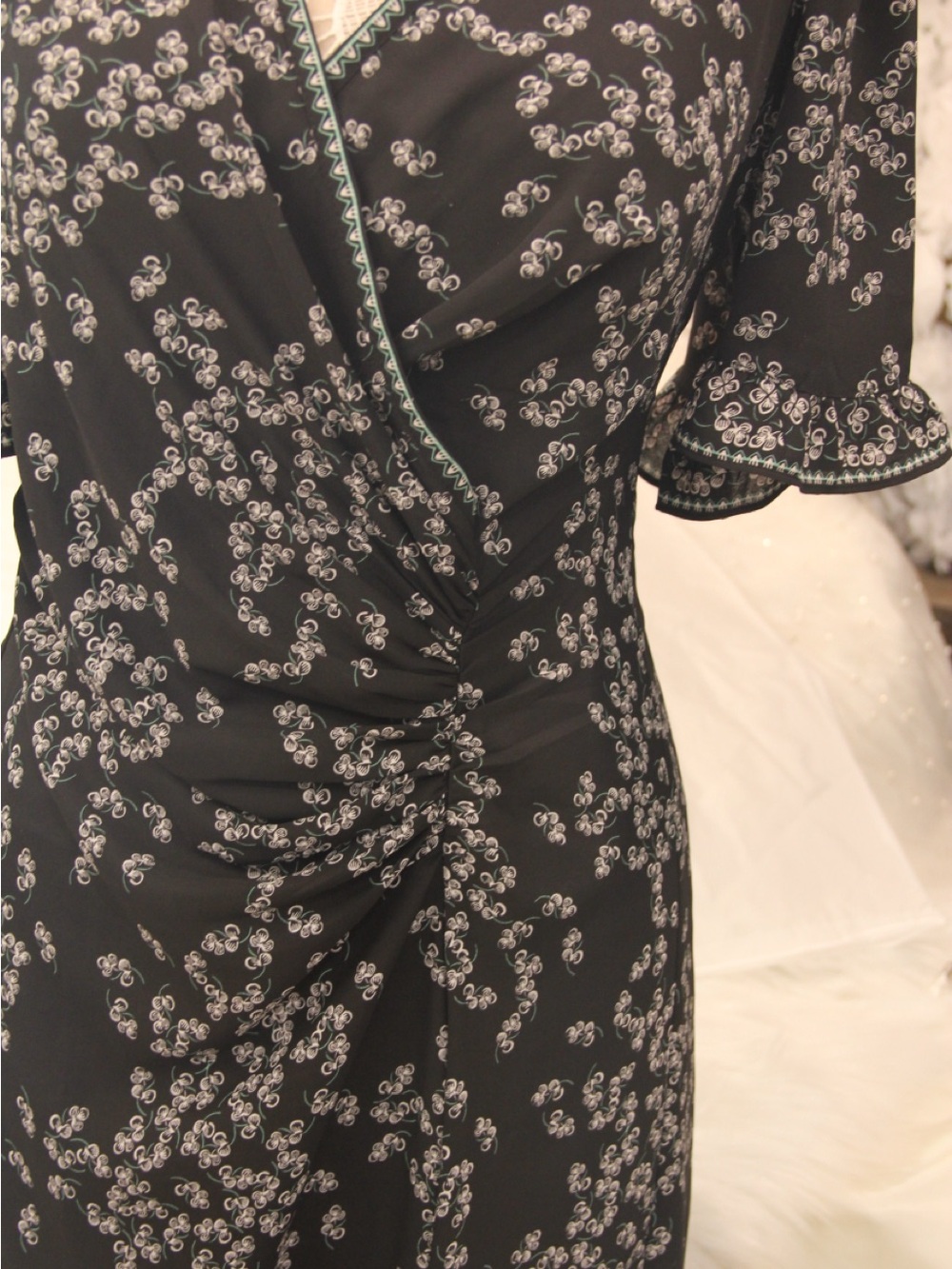 Max Studio Black and White Floral Dress - Picture 8 of 13